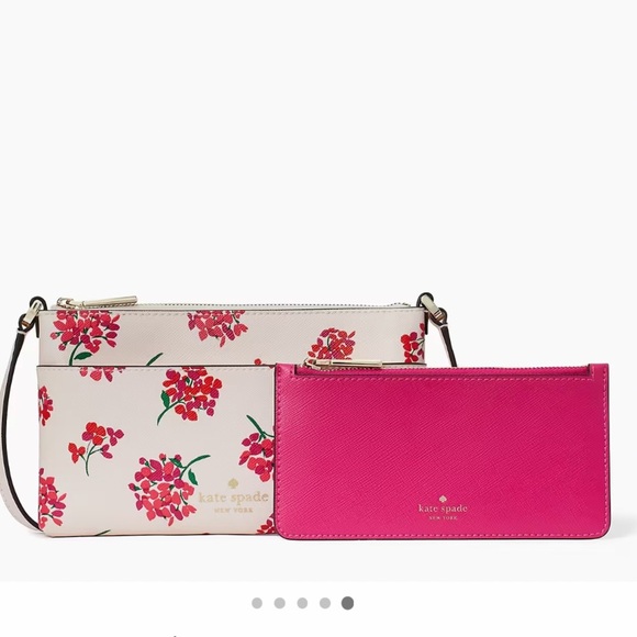 47. Kate Spade Sadie Crossbody Set in Coastal Floral - Picture 1 of 10